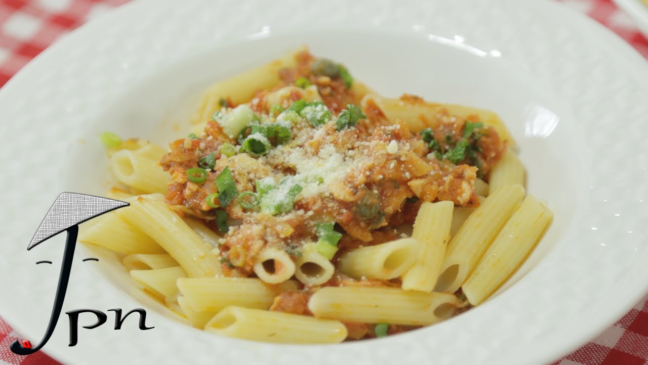 Receita de macarronada de atum