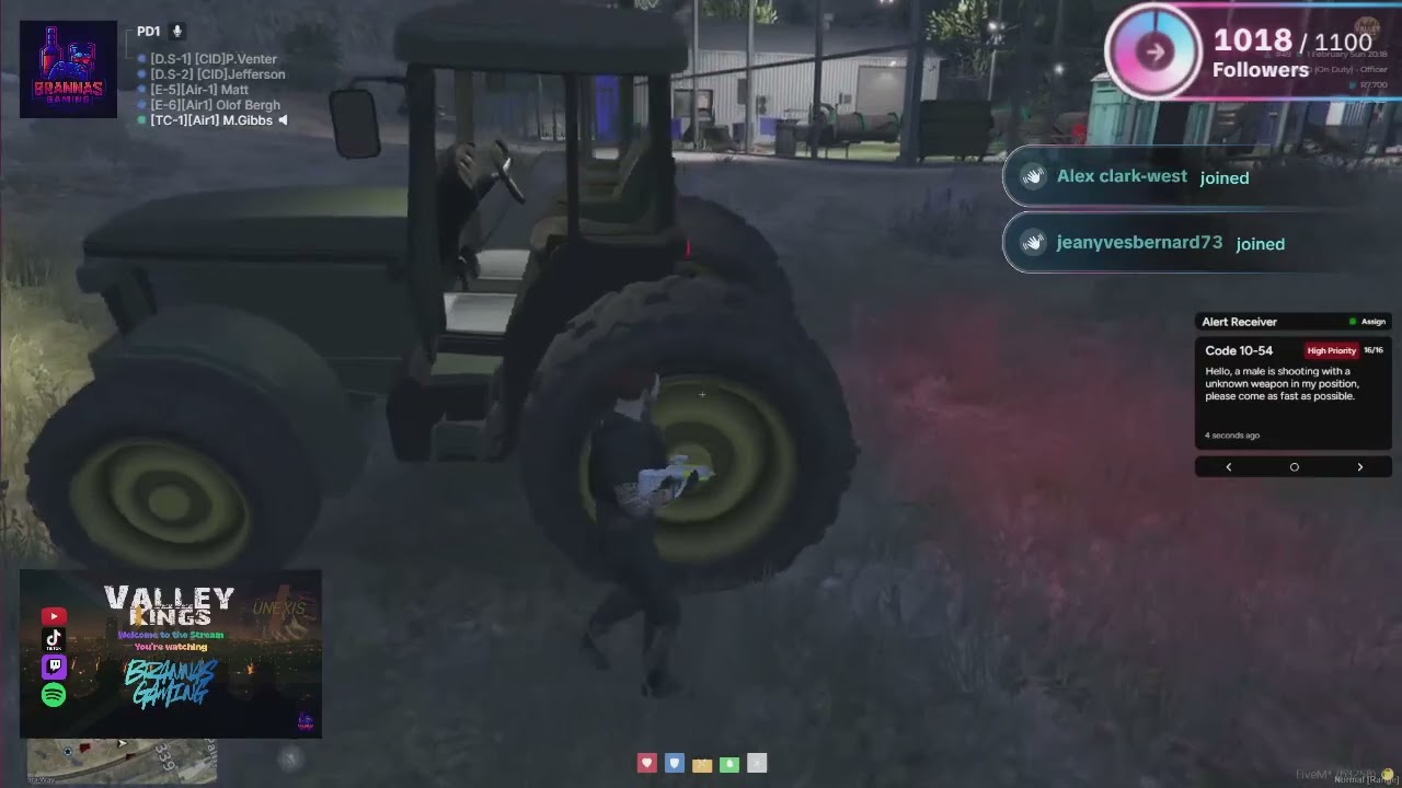 Arriving on scene Olof goes Ratatata!!! #gta #gaming #brannasgaming #fivem #streamer #gamingvideos 