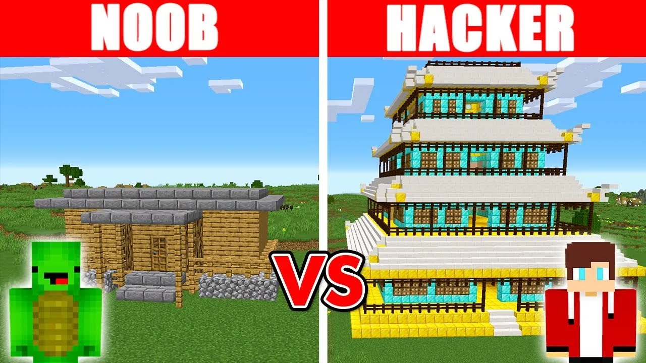 NOOB vs. HACKER: HICE TRAMPA en una Competencia de Construcción