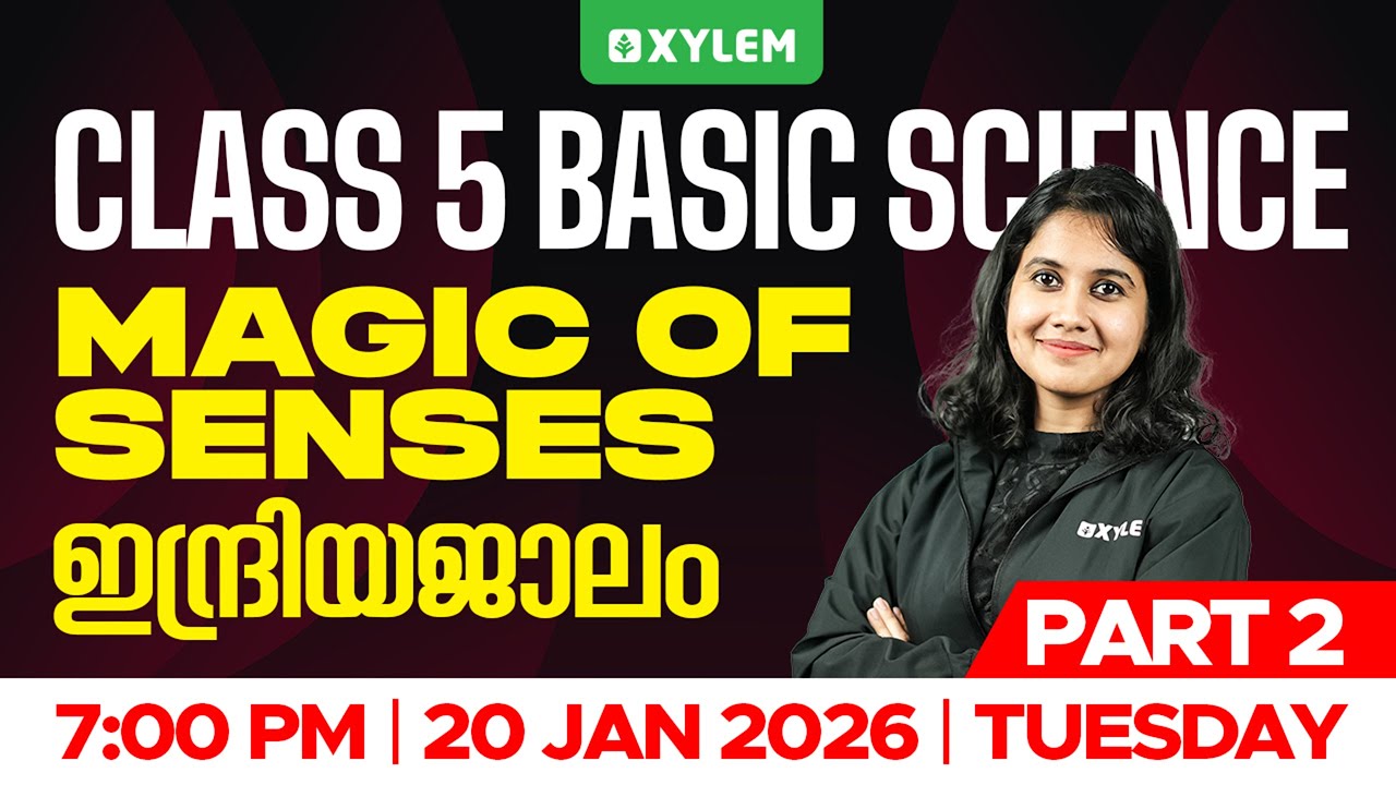 Class 5 Basic Science | Magic Of Senses - ഇന്ദ്രിയജാലം - Part 2 | Xylem Class 5