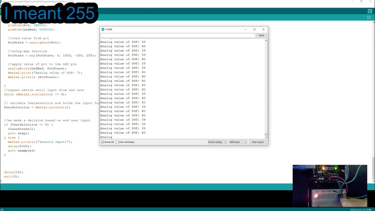 Arduino and map function