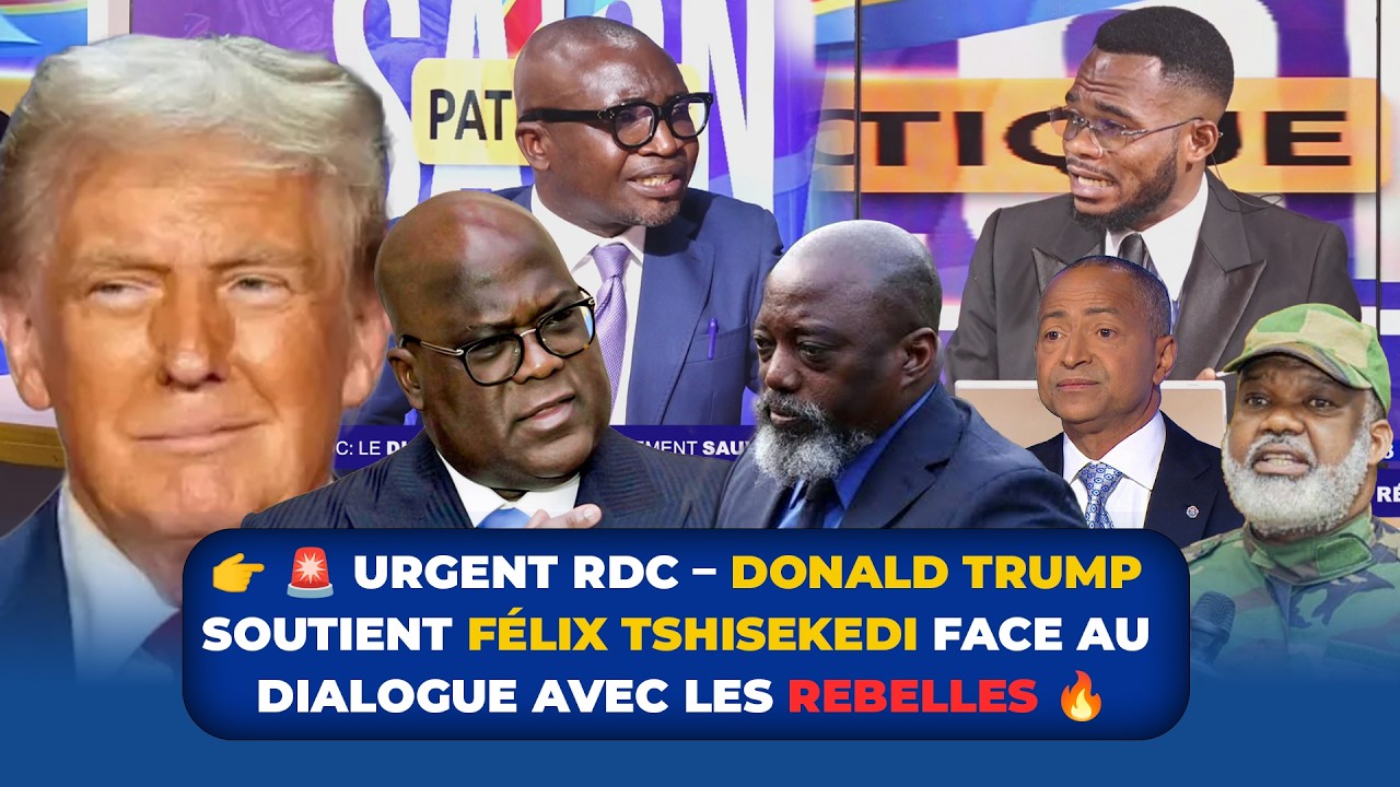 🚨 URGENT RDC – Donald Trump soutient Félix Tshisekedi face au dialogue avec les rebelles