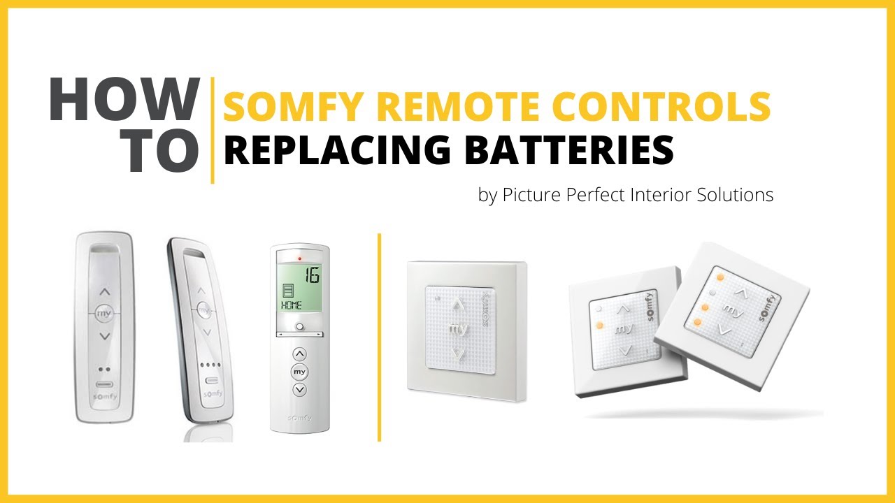 How to Change Somfy Remote Batteries