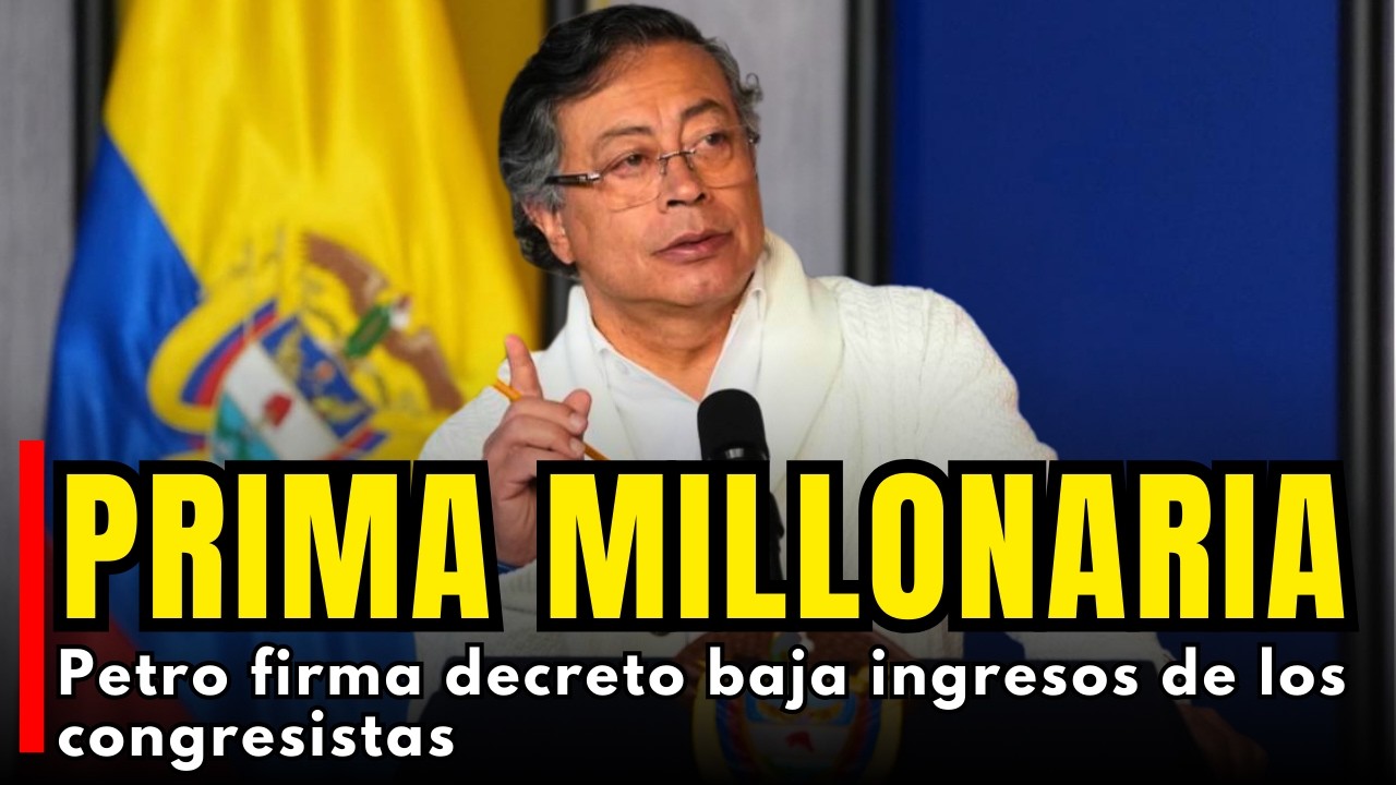 URGENTE: Decreto elimina prima millonaria a congresistas desde 2026