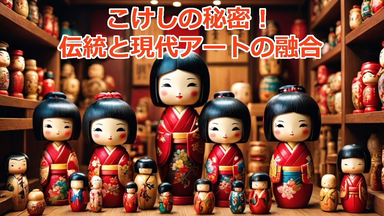 こけしの秘密！伝統と現代アートの融合