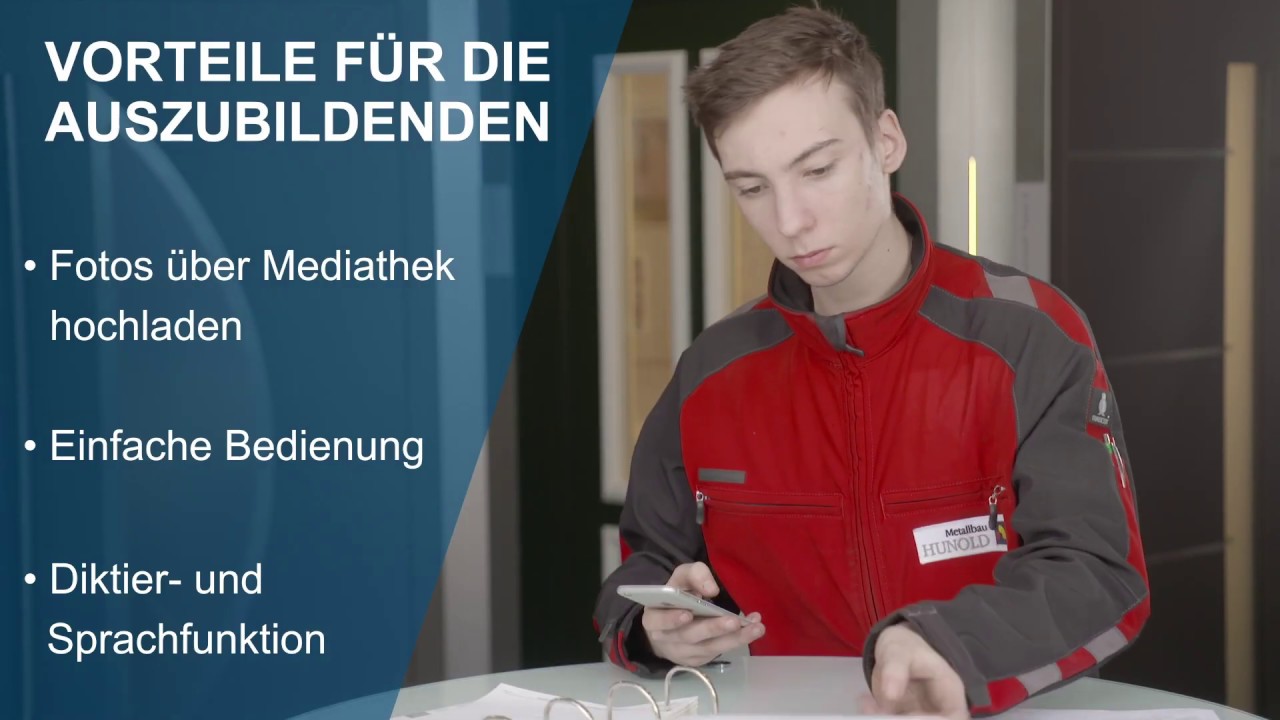 Online-Berichtsheft f&uuml;r das Metallhandwerk: Berichtsheft App Metall