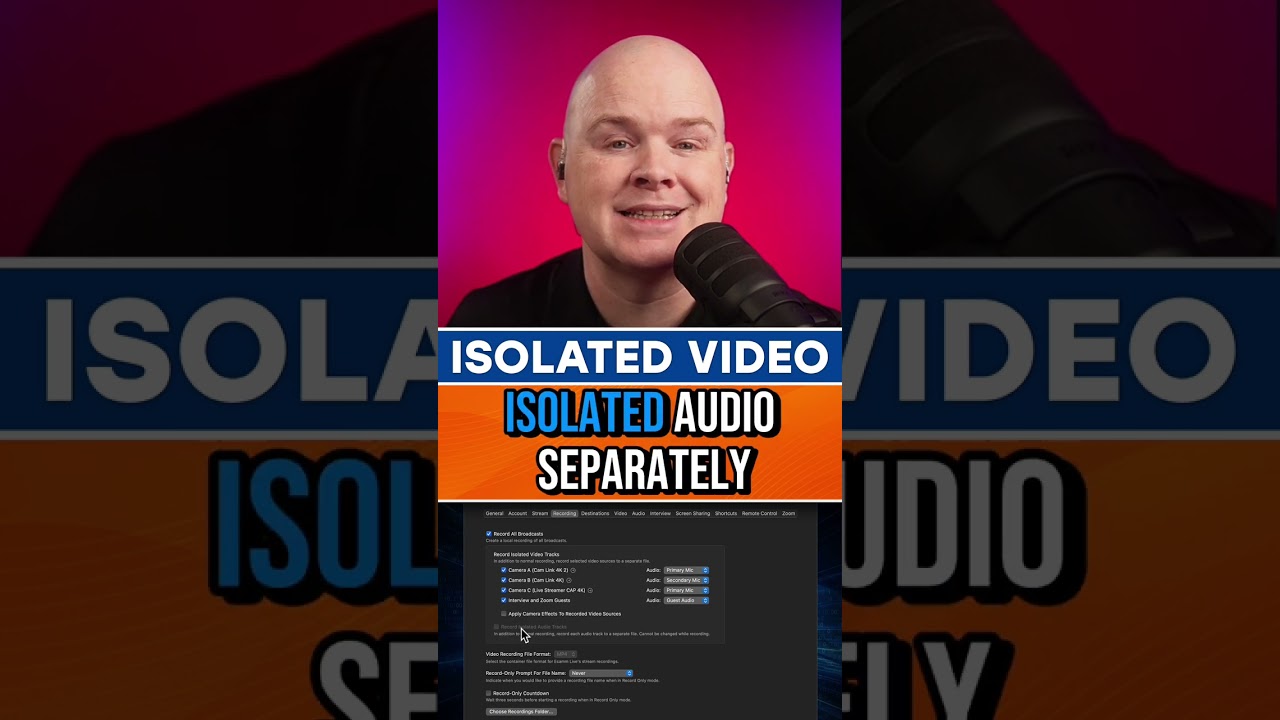 🎥 How to Record Isolated Video & Audio in Ecamm Live (Pro Tip!)