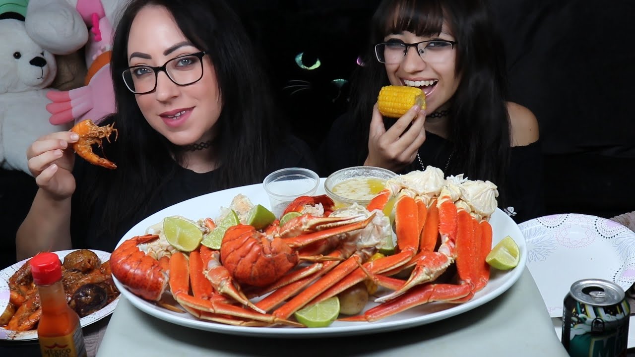 SNOWCRAB LEGS, LOBSTER, SHRIMP BOIL MUKBANG WITH SALENE