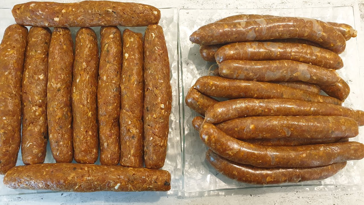 مرقاز دياري بالمصران و بدون مصران من غير مكينة ولا قمع مع تفويحة خاصة merguez tunisien