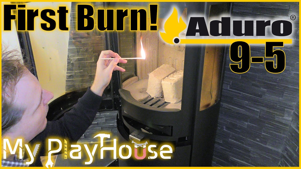 Aduro 9-5 Первый розжиг!! Завершение проекта «Дровяная печь» - 430