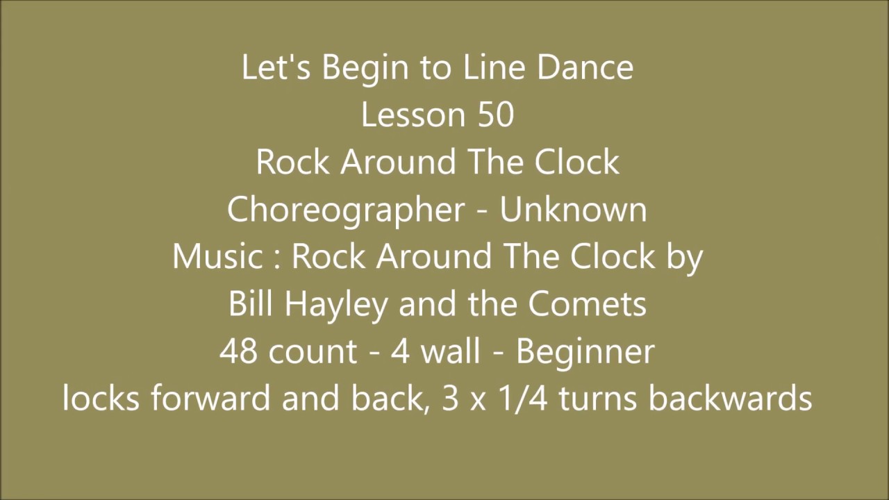 Let's Begin to Line Dance 50 Rock Around The Clock