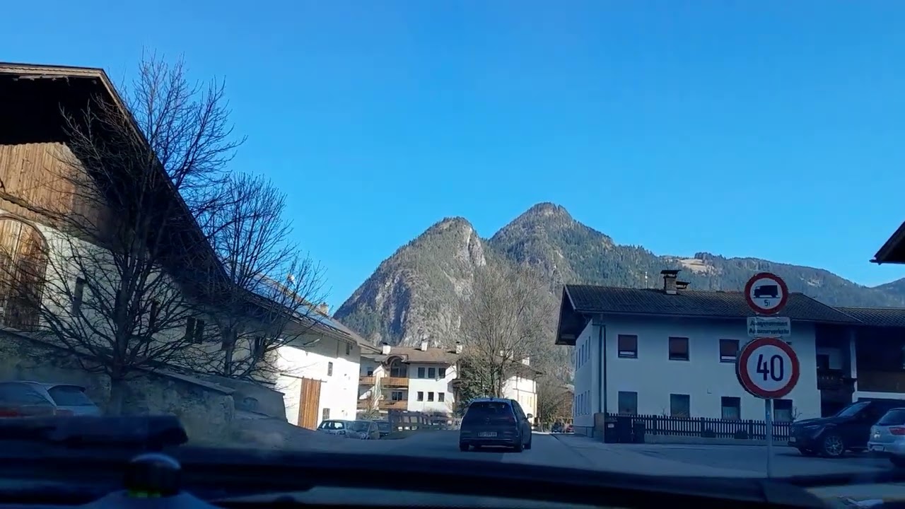 Strass im Zillertal, Autofahrt, Zillertal, Tirol, Austria