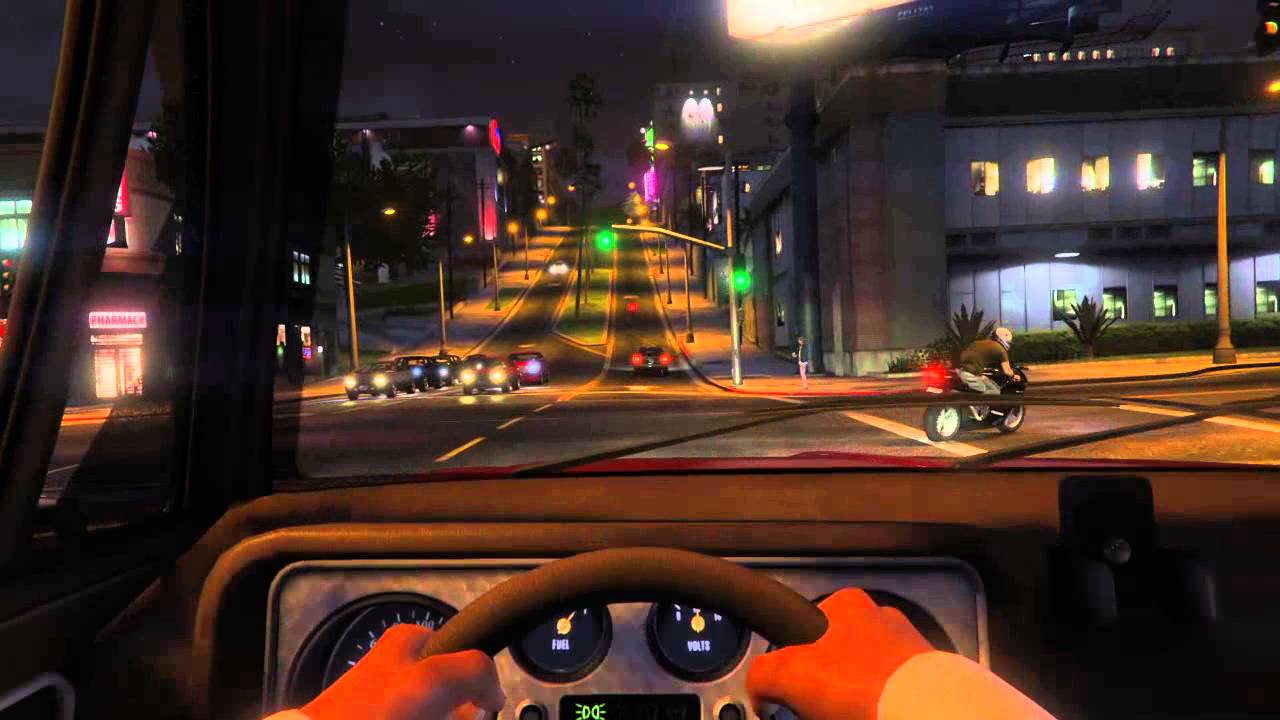 GTA 5 A calm night drive in Los Santos