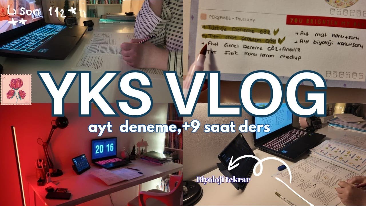 +9 SAAT ÇALIŞALIM YKS VLOG#yks2026🪷|| Ayt genel deneme,ramazanda verimli çalışmak...