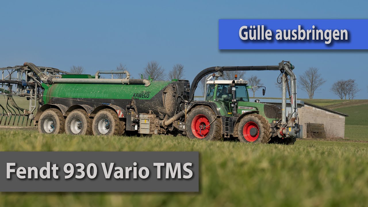 Gülle ausbringen | Fendt 930 und Kaweco Fass mit Vogelsang Gestänge
