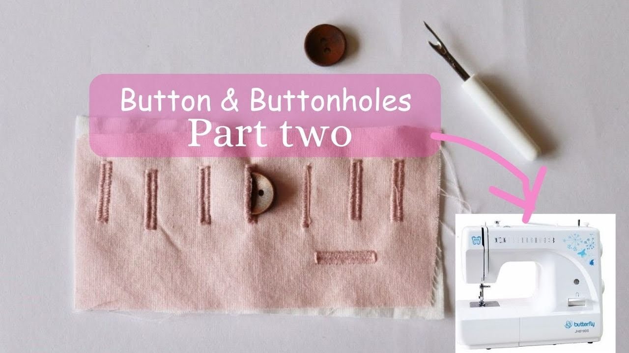 How to fix a button using butterfly domestic sewing machine | DIY