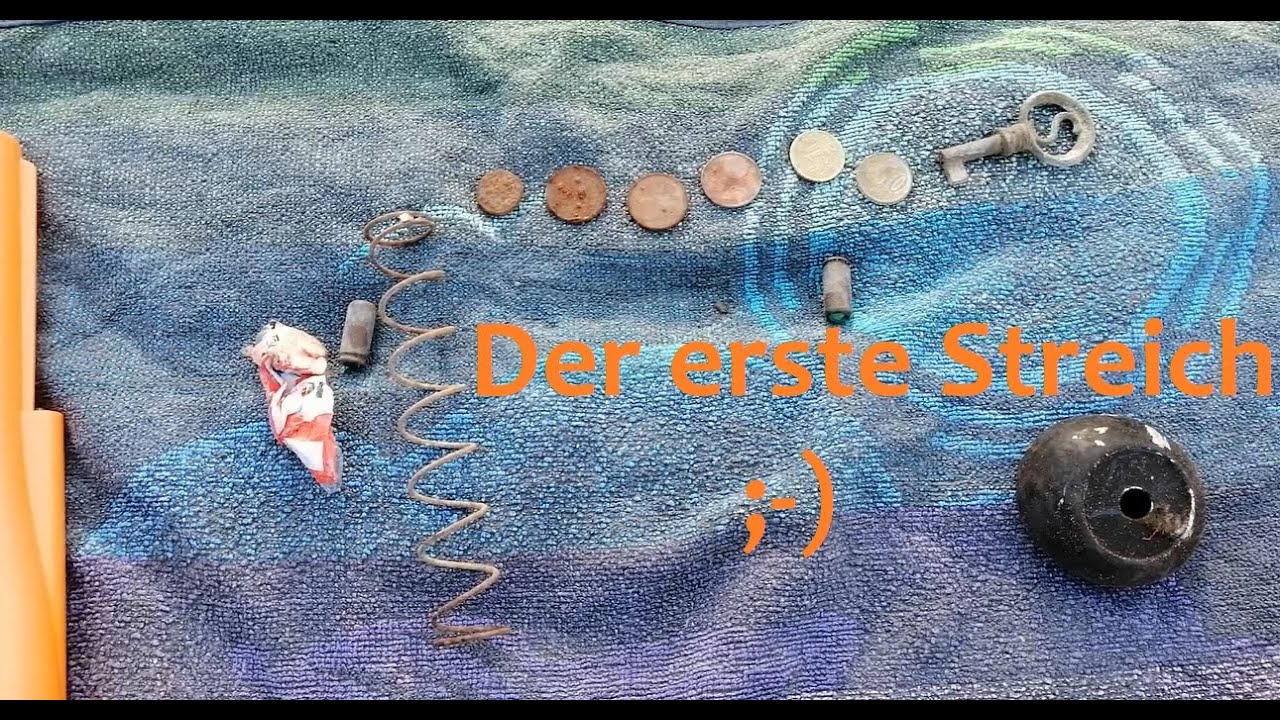 Sondeln mit Metalldetektor Renkforce MD 100 auf dem Schulhof #Sondeln #Magnetfischen