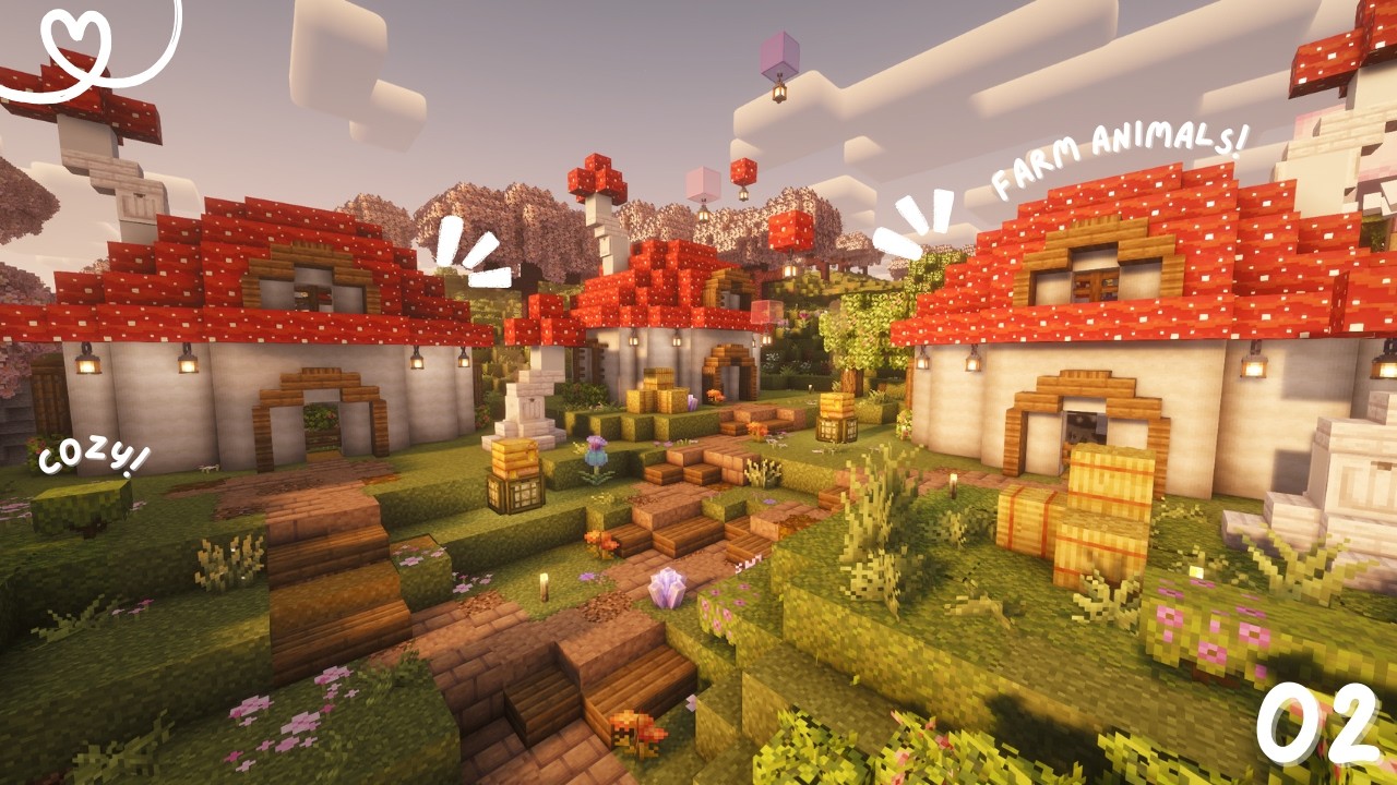 The COZIEST Mushroom Cottages for my Animals! 🪻 | Forever World