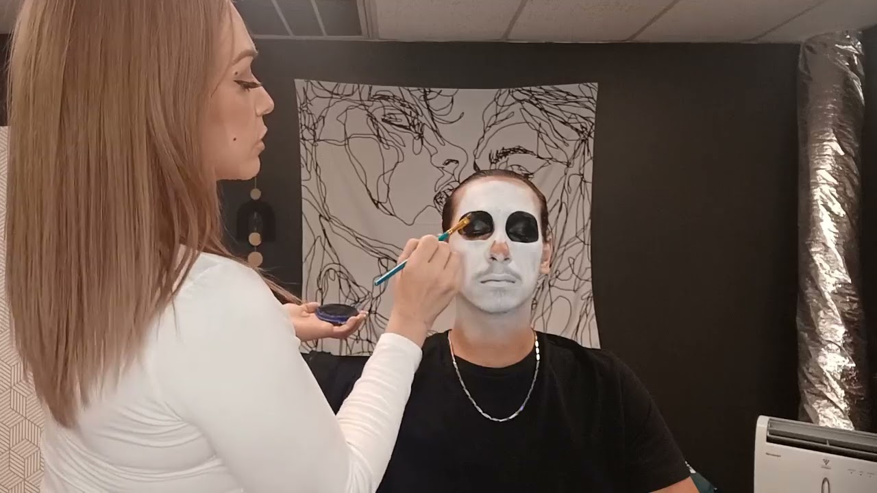 Masculine Dia De Los Muertos Makeup