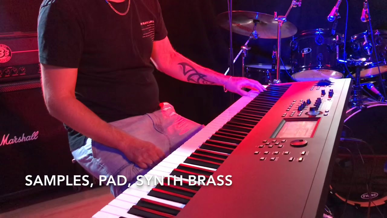 Yamaha Modx8 using samples and super knob