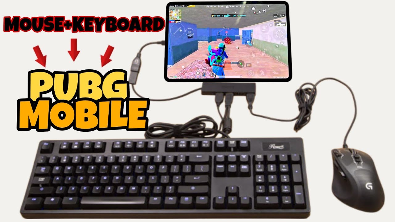 🔥Awesome PUBG Mobile gameplay with mouse and keyboard | Aim God 🤯TABLET GAMING (120FPS)