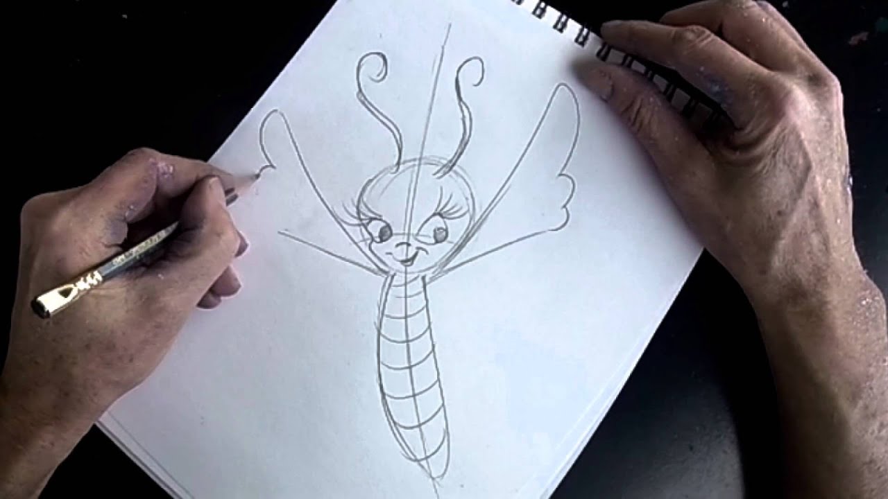 WINDOW PAINTING TUTORIAL # 84 Sketching a Butterfly