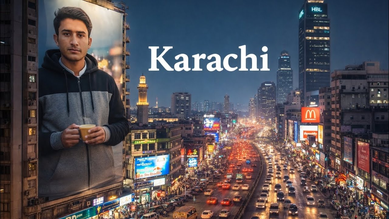 Karachi Light View | City Lights & Real Night Views🌙