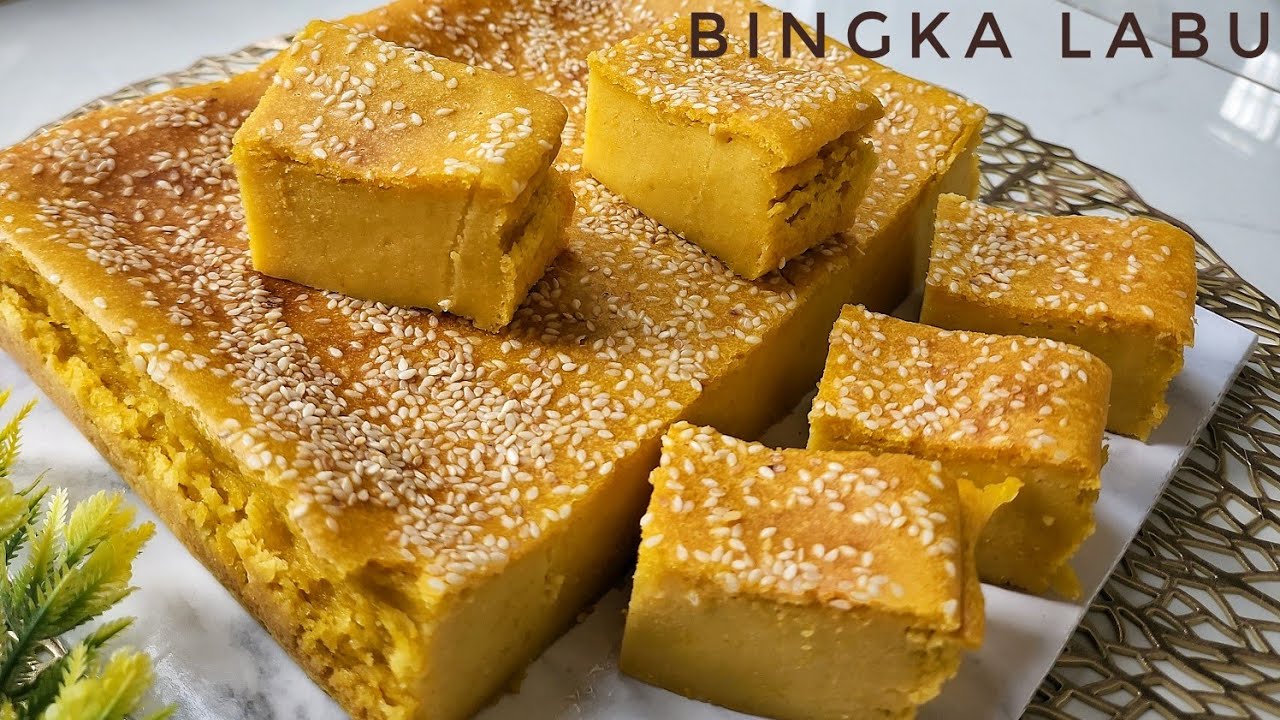 Resep Bingka Labu Super lembut Legit Dan Enak| Cuma Pakai 2 Telur Tanpa Mixer