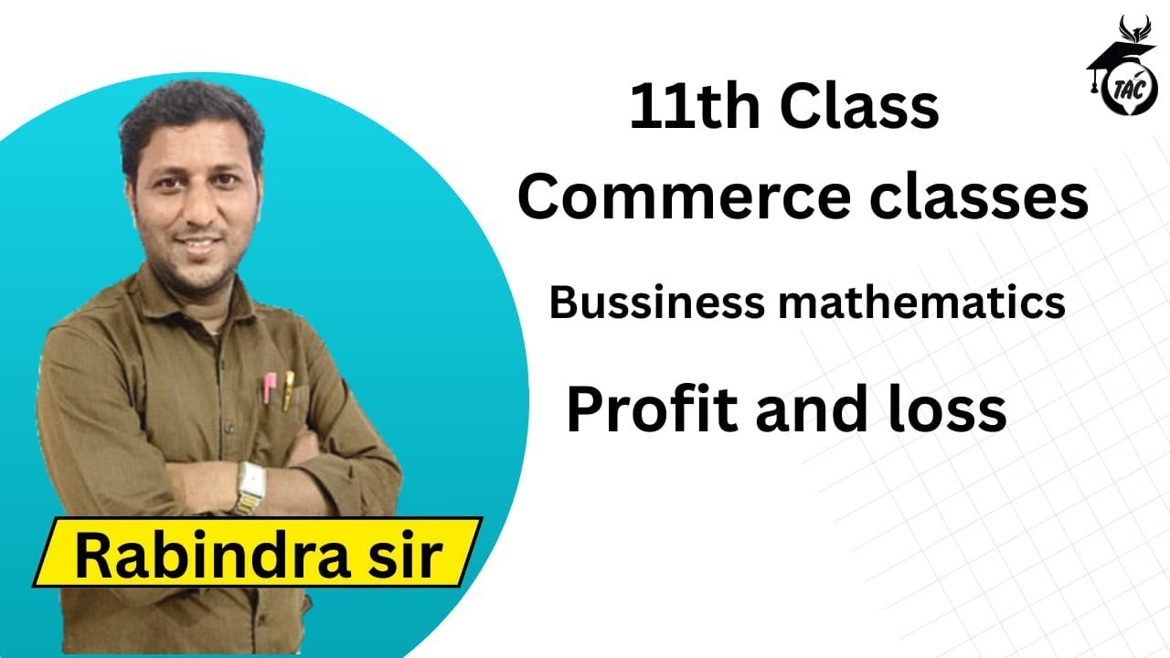 Profit and loss Business mathematics commerce #commerce #maths #education 
