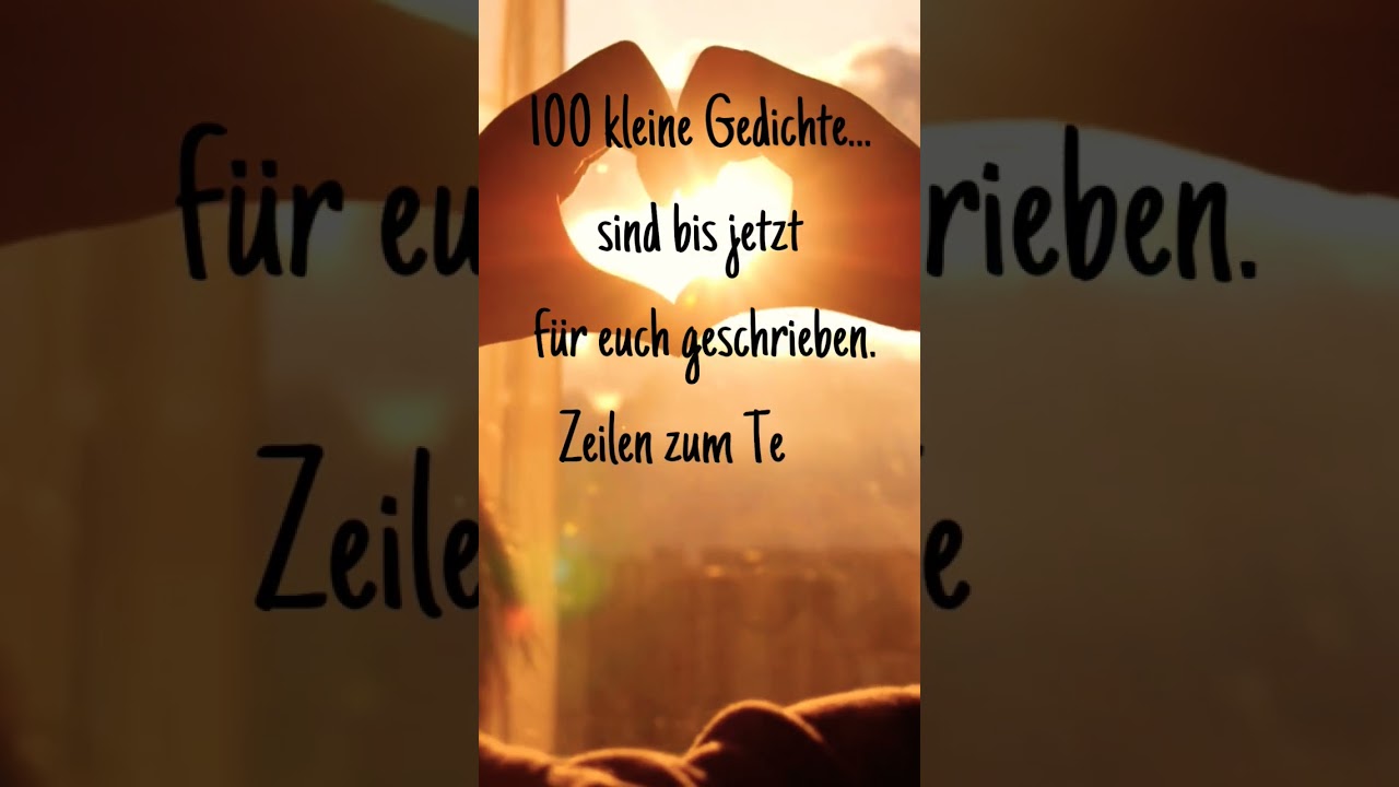 100 kleine Gedichte - Danke #poetryshort