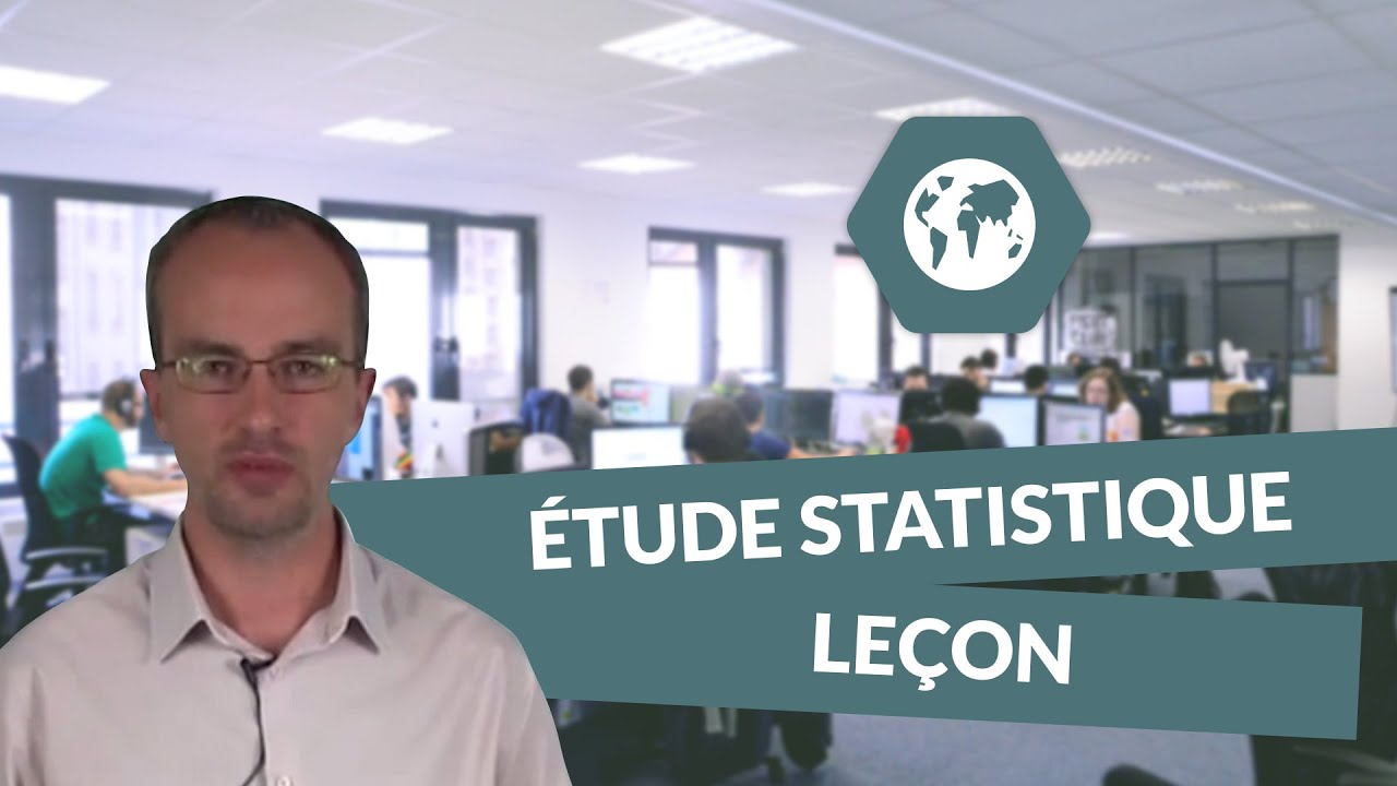 Les analyses statistiques : l'&eacute;tude statistique, Le&ccedil;on - BTS Ci