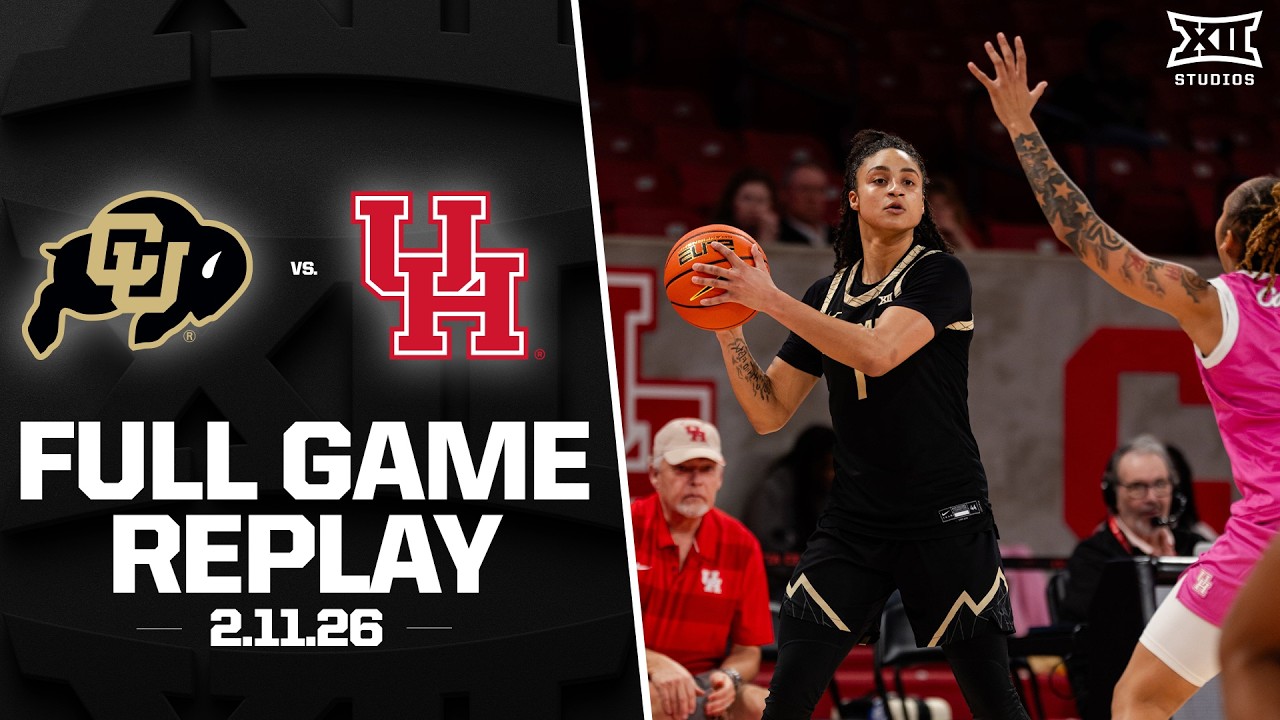 Colorado vs. Houston Full Game Replay (2.11.2026) | 2025-26 Big 12 Women's Basketball