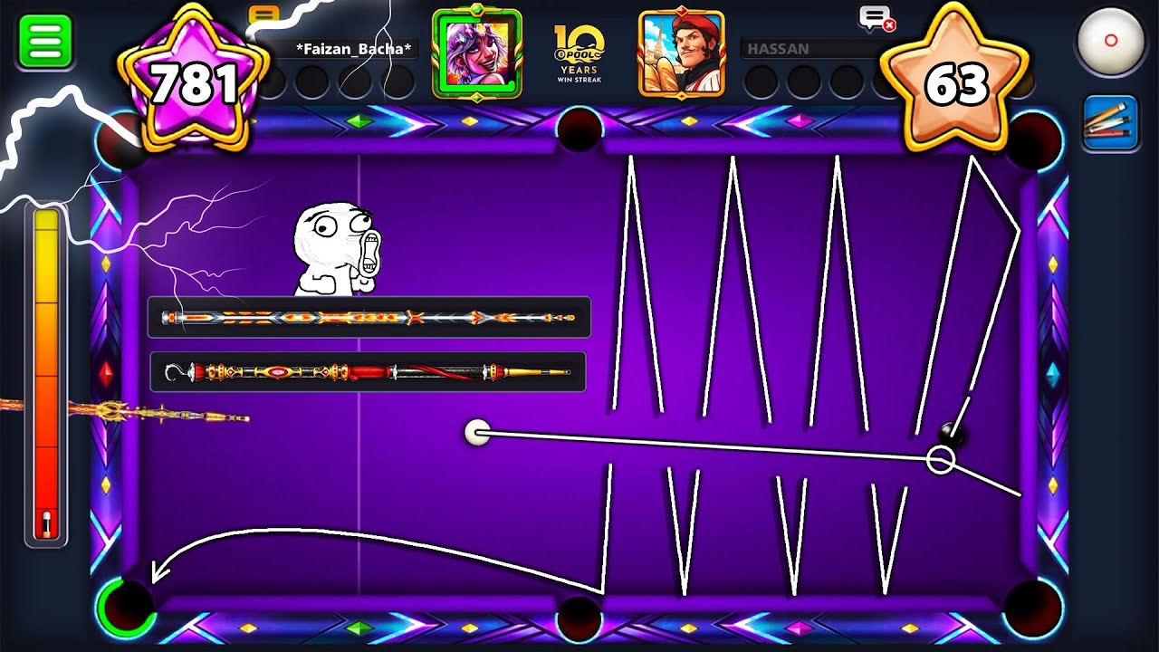 OMG LEVEL 781 vs 63 in 10 YEAR WINSTREAK - Faizan Bacha 8 Ball Pool
