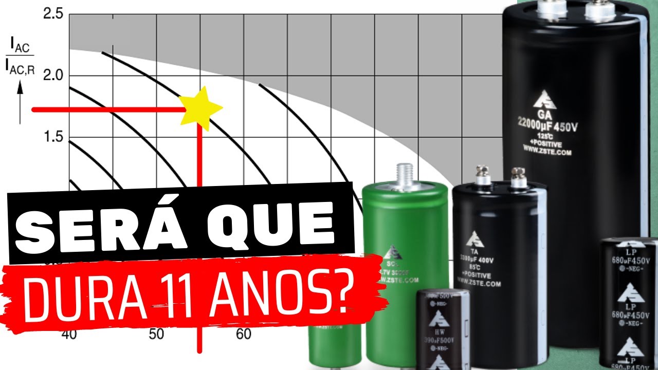 Quanto tempo dura um CAPACITOR? Aprenda a calcular a vida útil de capacitores eletrolíticos