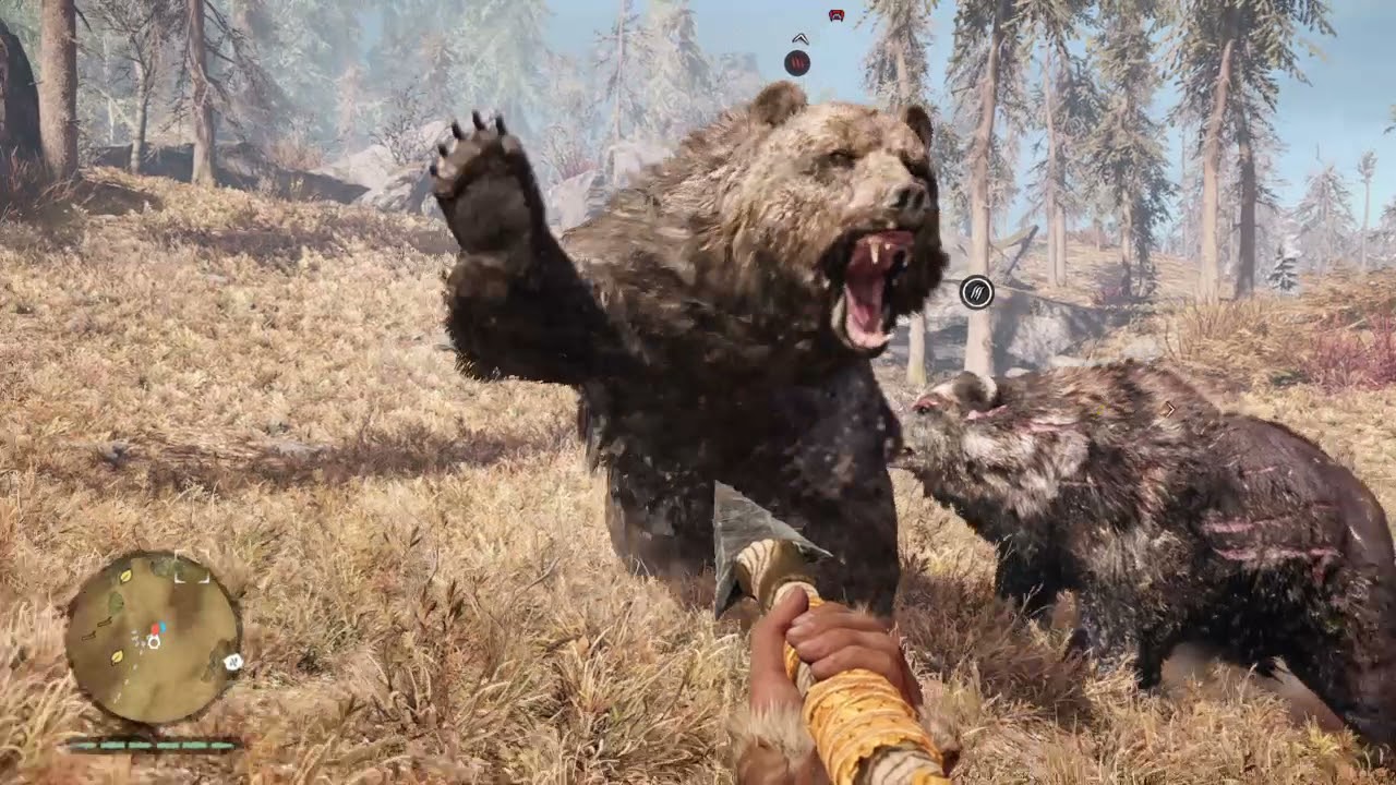 Far Cry Primal - Hunting With The Great Scar Bear