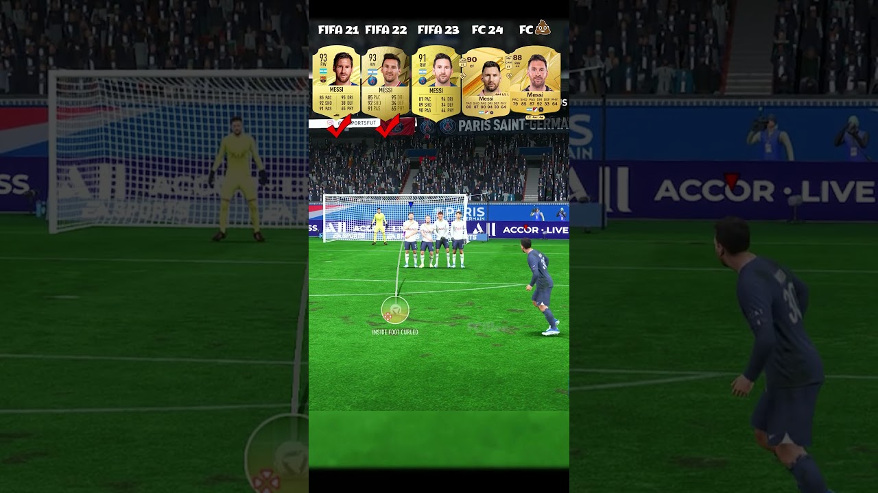 Messi Evolution From FIFA 21 To FC 25 🔥 #fifa #fc25  #football