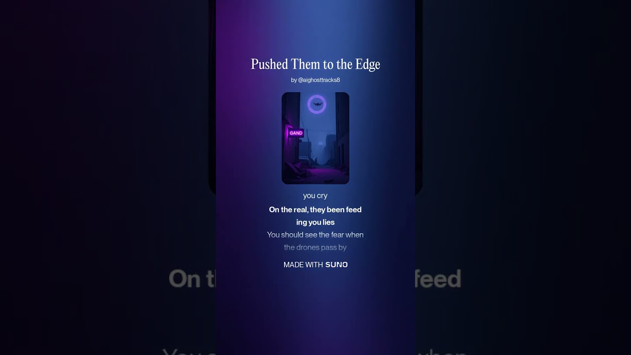 Pushed Them to the Edge #emomusic #emotrap #newmusic #music (Lyrics Video)