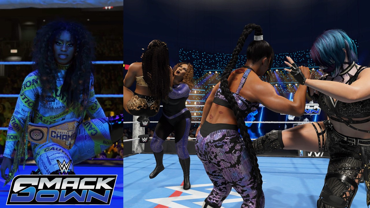 WWE 2K26 SMACKDOWN - WINNER WILL FACE NAOMI AT THE ROYAL RUMBLE PLE - ASUKA VS LASH VS BIANCA VS NIA