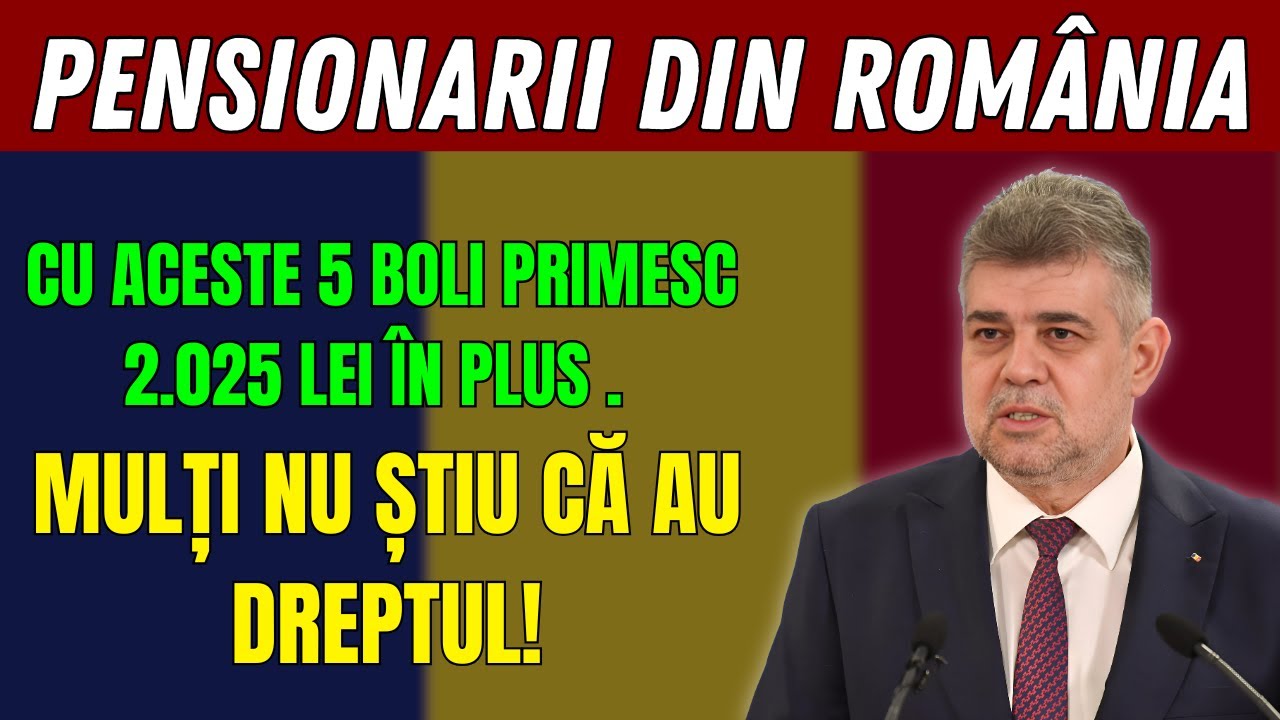 Pensionarii din Rom&acirc;nia cu aceste 5 boli primesc 2.025 lei &icirc;n plus &ndash; Mulți nu știu că au dreptul!