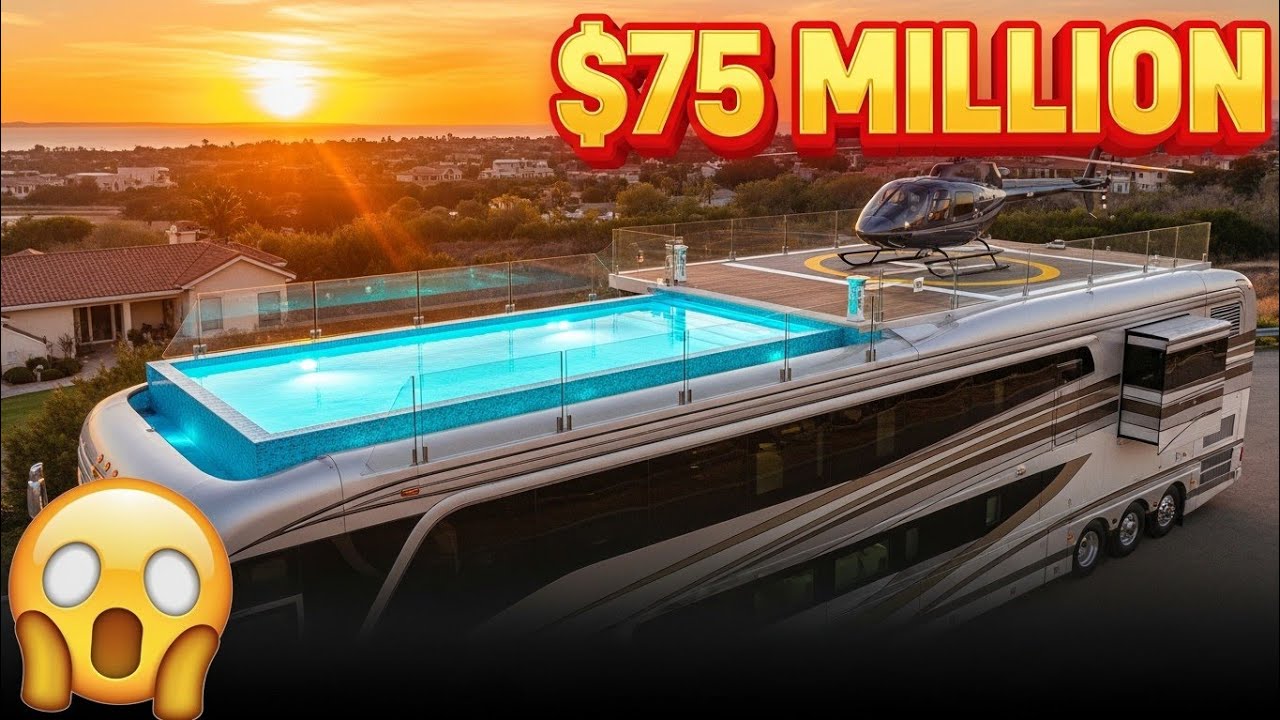 Inside The $75 Million Motorhome With A Pool On The Roof! 🤯