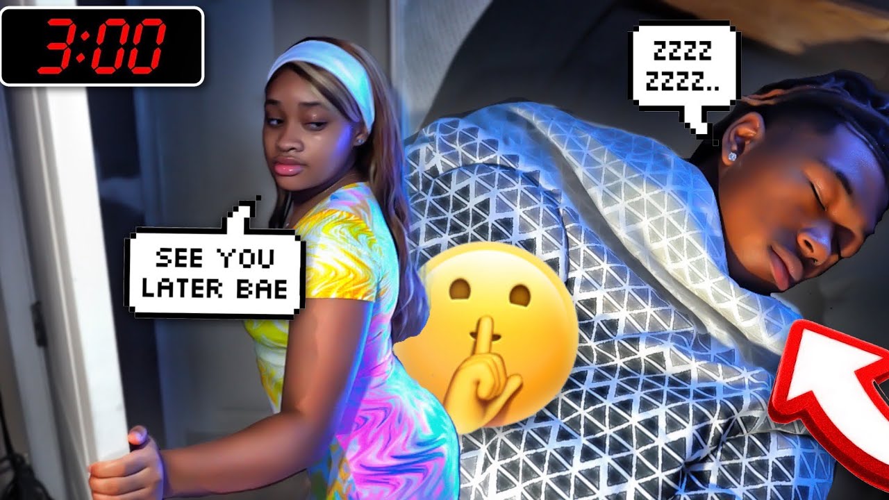 SNEAKING OUT THE HOUSE AT 3AM 🤫 PRANK ON BOYFRIEND *BAD IDEA*