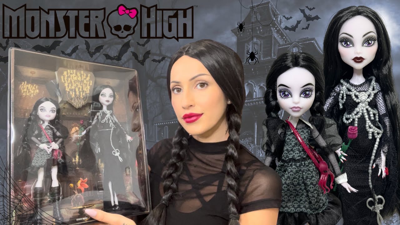 Unboxing & Review: Monster High Skullector Release - The Addams Family : Wednesday & Morticia !