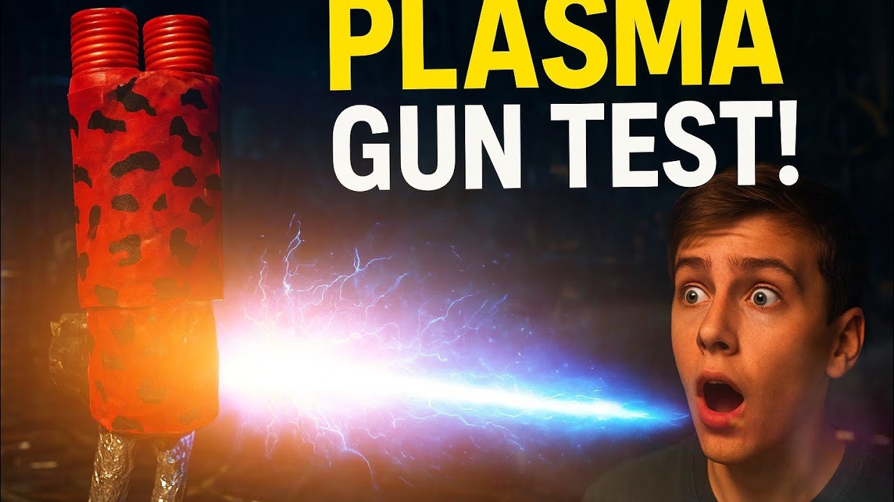 We Built a Real Plasma Gun at Home Using Waste Parts ⚡️ (Full Test)