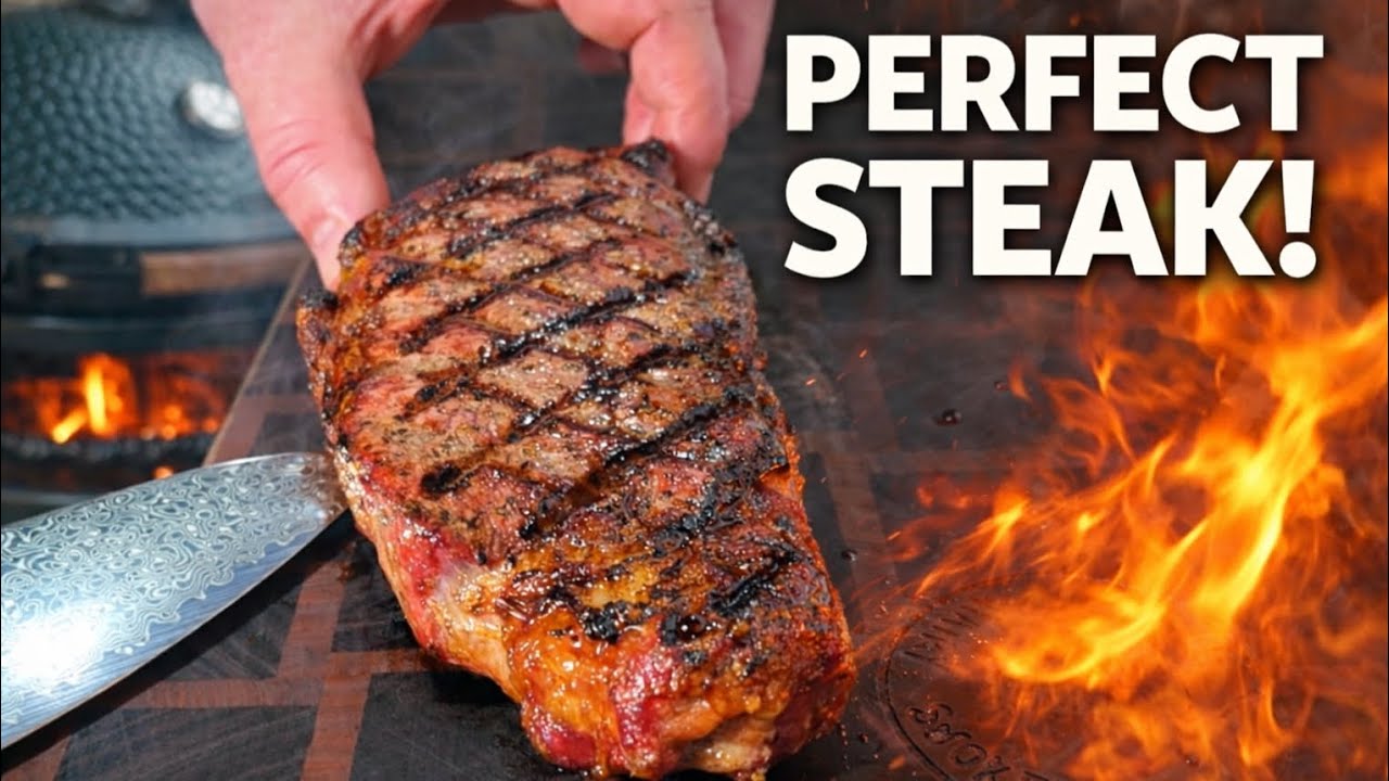 How to Cook the Perfect Steak on a Big Green Egg | Dry Brine, Smoke & Sear