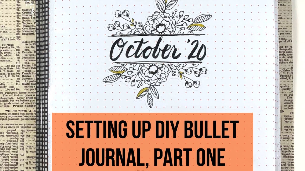Setting up Oct. 2020 DIY Bullet Journal, Pt. 1 |Happy Planner products