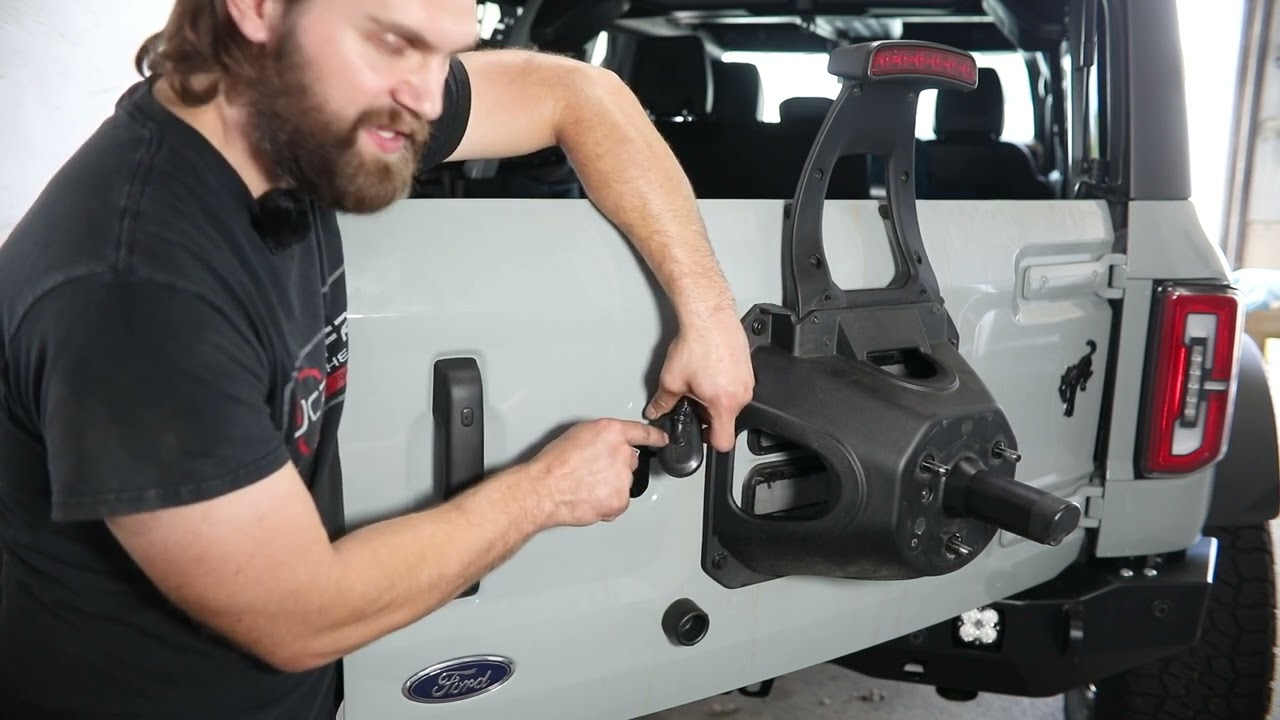 Bronco License Plate Relocation Kit Install