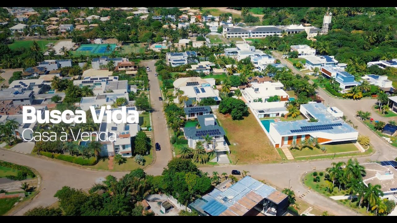 Casa 4 Suítes e Lago à Venda no Reserva Buscaville - Busca Vida/BA