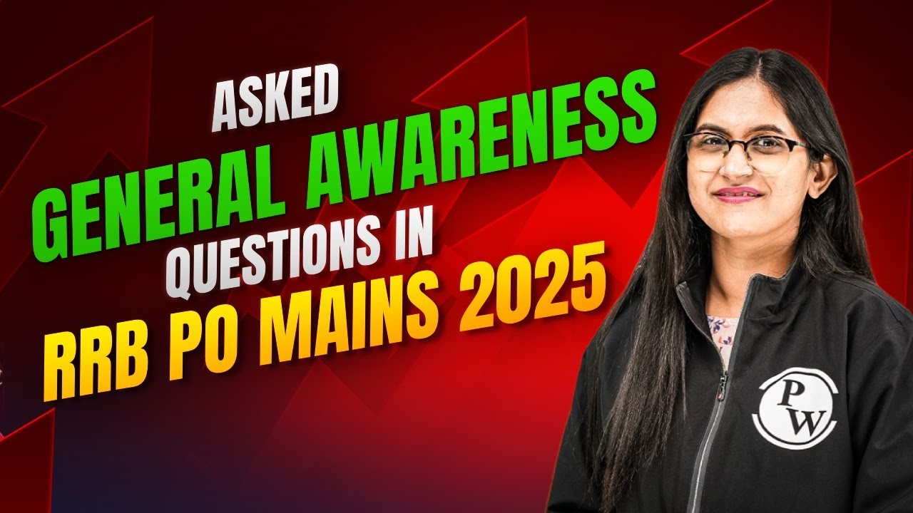 RRB PO Mains GA Analysis 2025 | GA asked in RRB PO Mains Exam 2025 | by Sushmita Ma'am