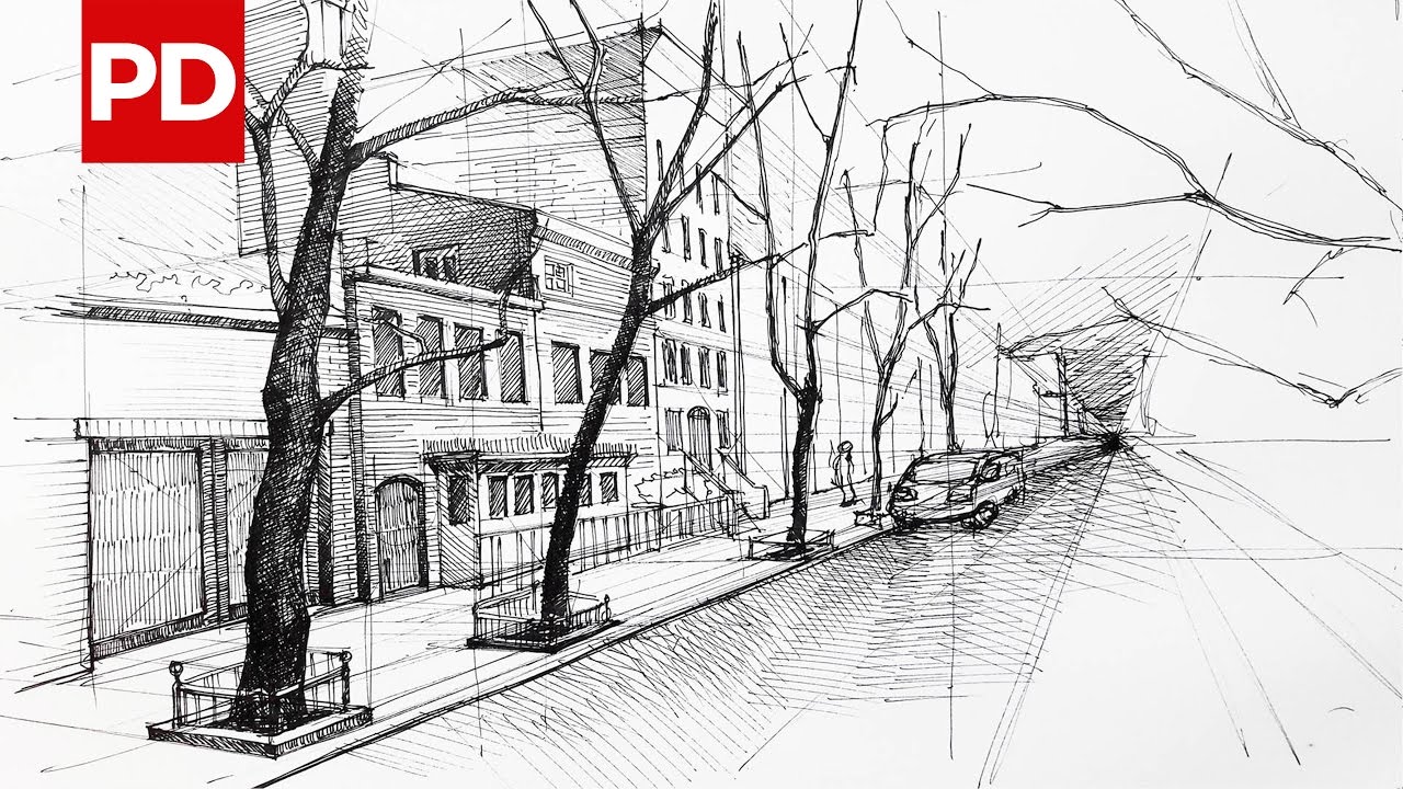 Drawing New York Street View | Daily Architecture Sketches #6