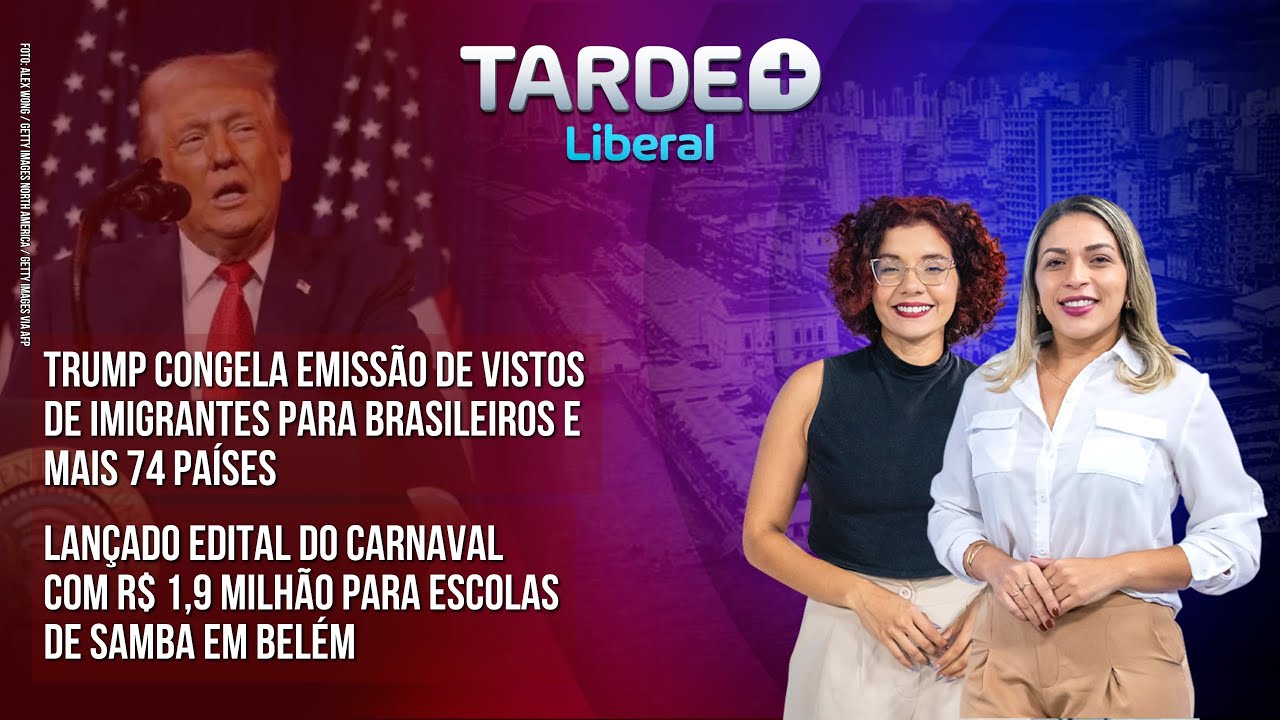 TRUMP CONGELA EMISSÃO DE VISTOS DE IMIGRANTES PARA BRASILEIROS| TARDE+LIBERAL 14/01